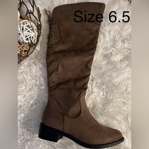Brown Knee-High Women's Boots